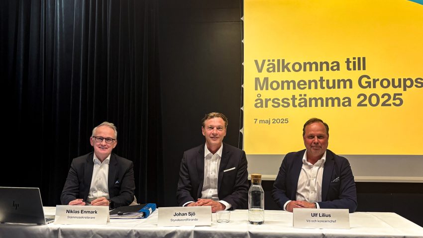 Bulletin from the Annual General Meeting 2025 in Momentum Group AB