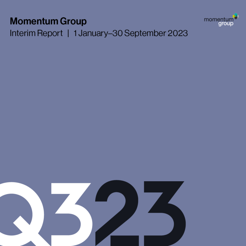 Momentum Group Q3 2023: Strong earnings and revenue growth in the quarter