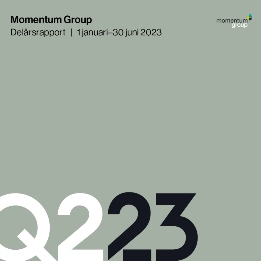 Momentum Group Q2 2023: Fortsatt god tillväxt, både organiskt och via förvärv